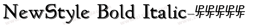 NewStyle Bold Italic字体转换